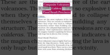 Composite Volcano- Caldera- Flood Basalt Province #shorts