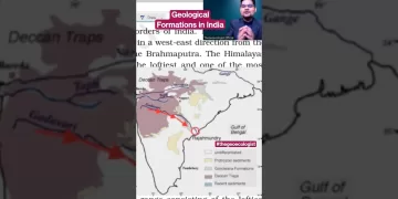 Geological formations in India- Indian Geography #shorts