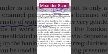 What are Meander Scars- Fluvial Landforms #upsc #shorts