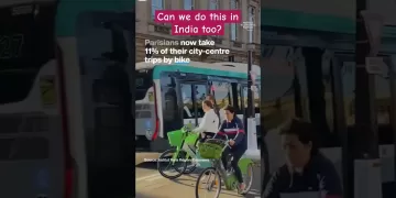 Cycle Boom in Paris- Cycle Culture #sustainability #viral #shorts