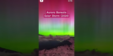 Aurora Borealis - Solar Storm 2024 #viral #shorts