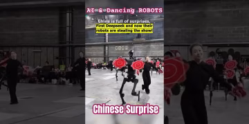 Chinese dancing robots - deepseek AI #robots #deepseek #viralvideo