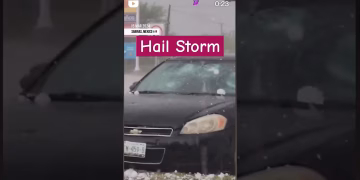 Hail Storm in Mexico- Extreme Event #climatechange #viral #shorts