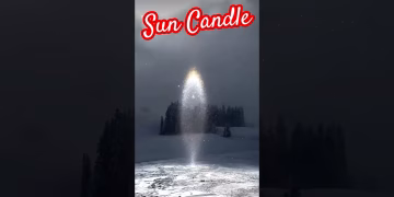 Sun candle phenomenon #suncandle #viralshorts #shorts