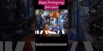Sunita Williams - Happy Thanksgiving from Space #sunitawilliams #thanksgiving #nasa #shorts
