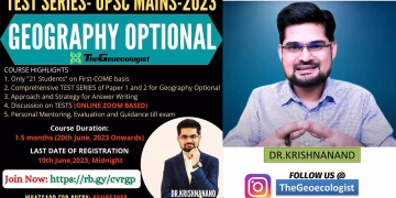 UPSC MAINS 2023 Geography Optional Test Series - #TheGeoecologist