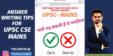 UPSC Mains Answer Writing Tips-DO's & DONT's-TheGeoecologist