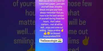 Best wishes to all #upscprelims #prelims2024 #thegeoecologist