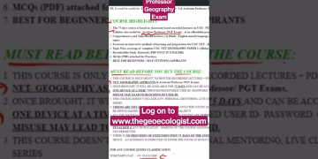 Course for Assistant Professor in Geography-PGT exam #shorts
