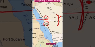 Geography of Saudi Arabia- Arabian Peninsula #shorts