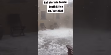 Hail Storm - Gonubie #southafrica #viral #disaster #shorts