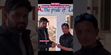 Ice Stupa - Leh - Ladakh - Sonam Wangchuk #shorts