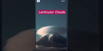 Lenticular Clouds  #japan #viral  #shorts