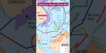 Maritime Claims in South China Sea - Geopolitics of South China Sea #shorts #upsc