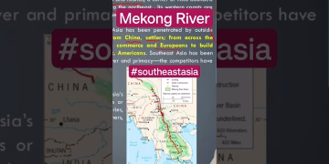 Mekong River- crossing five countries - thegeoecologist #upsc #shorts