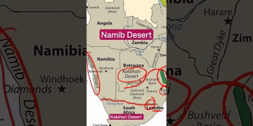 Namib Desert - Kalahari Desert #upsc #viral #shorts