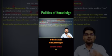 Politics of Geography-Politics of Knowledge-Geoecologist #shorts