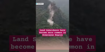 Ramban - Land Subsidence #himalaya ##disasters #shorts