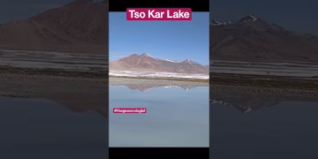 Tso Kar Lake- Road Trip- Ladakh - India #shorts