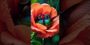 #hummingbird #rain #shorts