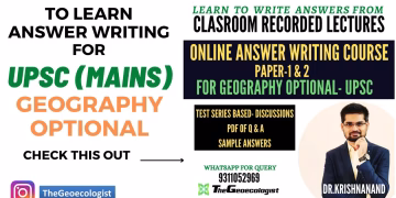 Answer Writing Course-Geography Optional-UPSC - Geoecologist