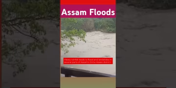 Assam Floods - Dima Hasao District #floodsinindia #floods #shorts