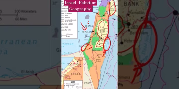 Geography of Israel - Palestine -Geopolitics #shorts #viral #upsc