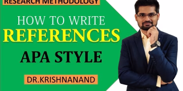 HOW TO WRITE REFERENCES |  APA STYLE | By Dr. Krishnanand