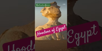 Hoodoo Rocks of White Sand Desert #egypt #hoodoos #whitesands #viralvideo #shorts