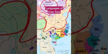 Languages of East Asia- China #shorts