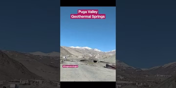 Puga Valley- Geothermal Energy - Ladakh - India #shorts