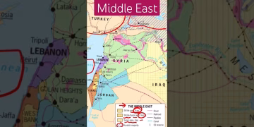 Why is it called Middle East- Israel-Palestine  #shorts