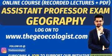 Assistant Professor Geography Exam- UGC NET-Online Course