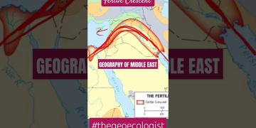 Geography of Middle East- Fertile Crescent #upsc #shorts