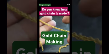 How a gold chain is made #goldchain #goldchaindesigns #viralvideo #shorts
