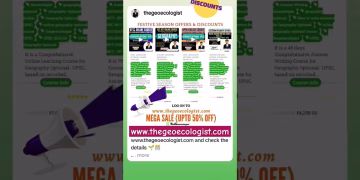 Mega Sale- Discounts on all Online Geography Courses- thegeoecologist #upsc #shorts