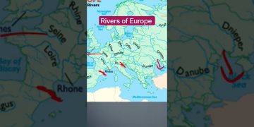Rivers of Europe- European River systems #upsc #viralvideo #shorts