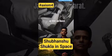 Shubhanshu Shukla in Space- Axiom4 Mission #axiom4 #nasa #iss #shorts