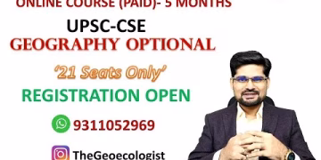 Geography Optional  Online Course - Geoecologist- UPSC