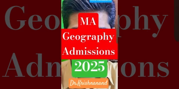 MA Geography Admissions 2025 #cuetgeography #shardauniversity #shorts