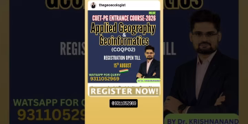 Applied Geography & Geoinformatics Course #cuetpg #thegeoecologist #shorts