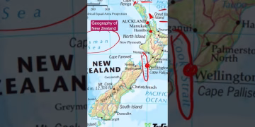 Geography of New Zealand- thegeoecologist #viralshorts  #upsc #shorts