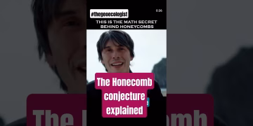 Honeycomb Conjecture Explained #honeycomb #cosmos #honeybee #viralshorts #shorts