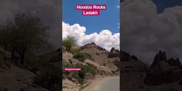 Hoodoo Rocks- Aeolian Landforms - Geoecologist #shorts