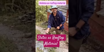 Slates as Rooftop Material in Himalayas #chakrata #slates #thegeoecologist #shorts