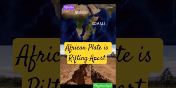 How african plate is rifting apart  #platetectonics #eastafricanrift #shorts