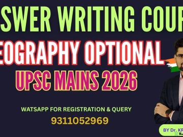 Best answer writing course for 2026 #upsc #geographyoptional
