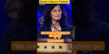 Sunita Williams in Kerala Literary Festival #sunitawilliams #kerala #saveplanet #viralshorts