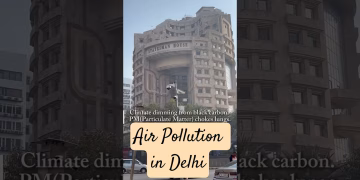 Air Pollution in Delhi #thegeoecologist #shorts