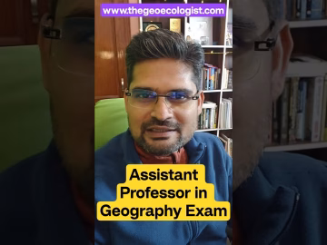 How to prepare for the assistant professor exam in geography #thegeoecologist #shorts